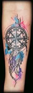 Tillinger Lilla - Green Skull Tattoo